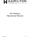 Hamilton XE validator 101-0079 (23 PAGES)
