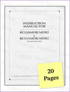 Instruction Manual for RCS20MDB-MDB2 & RCS15MDB-MDB2