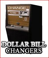Dollar Bill Changers - Front and Rear Load - Rowe, American Changer, and Tube Changers