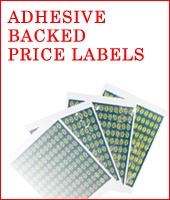 Adhesive Backed Price Labels