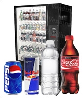Glass Front - 12-Ounce Cans and Plastic Bottles