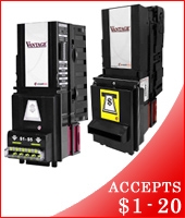 Coinco Vantage Upstackers Validators - Accepts $1 - $20