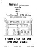 1000 System 2 Control Unit Operation manual (36 pages)