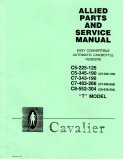 Cavalier Allied Parts and Service Manual (C5-225-125, C5-345-190, C7-343-196, C7-483-266, C8-552-304) (58 Pages)