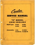 Cavalier E Model Coin Coolers Service Manual (110 Pages)