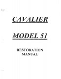 Cavalier Model 51 Restoration Manual (55 Pages)