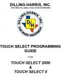 Dilling Harris Touch Select manual 21 pages