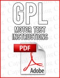 Special Motor Test Procedure for GPL Models 170 & 171