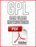 GPL Models 159, 160, 490, 493 & 638  RAM CLEAR Procedure