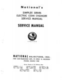 National Rejectors Simplex Series Electric Coin Changer Service Manual (48 Pages) PDF