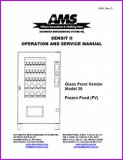 AMS 39-FV Sensit II Glass Front Vendor Manual