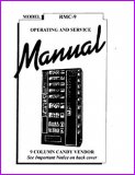 9 Column Candy Vendor RMC-9 Operating and Service Manual