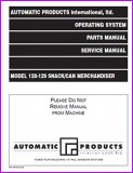 Automatic Products 128-129 Snack & Can Merchandiser Manual