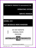 Automatic Products 223 Hot Beverage Merchandiser Manual