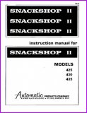Automatic Products 425, 430, 435 SnackShop II Instruction Manual