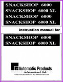 Automatic Products 6000, 6000XL SnackShop Instruction Manual