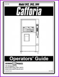 Automatic Products 942, 943, 944 Cafforia Operators' Guide