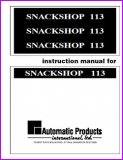 Automatic Products 113 SnackShop Instruction Manual