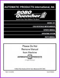 Automatic Products 511 ROBO Quencher Cold Beverage Merchandiser Parts & Service Manual