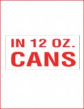 "In 12oz Cans" Decal