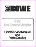 Rowe 487 Ice Cream Vendor Manual  33 Pages