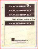 Automatic Products Snackshop 113 Manual