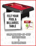 How to refelt/resurface/cover any pool table