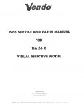 Vendo Service Manual - HA56-C HA 56 c  Parts Manual (23 Pages)