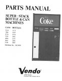 Vendo Service Manual - Super Stack Parts manual (34 Pages)