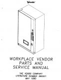 Vendo Service Manual - Work Place Vendor (68 Pages)