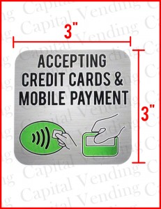 "Accepting Credit Cards & Mobile Payment" 3" x 3"