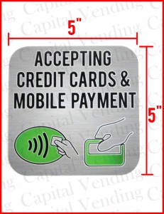 "Accepting Credit Cards & Mobile Payment" 5" x 5"