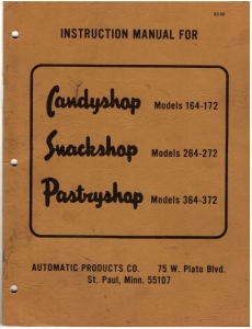 AP CANDYSHOP 164-172, SNACKSHOP 264-272, PASTRYSHOP 364