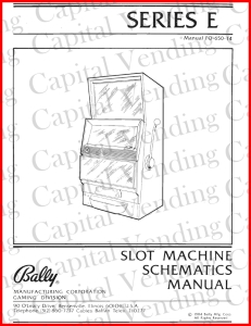 Bally Series E Schematics Manual FO-650-14