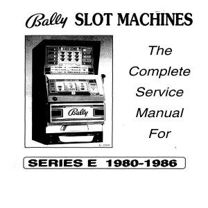 Bally+E-Series+Manual 66 Pages