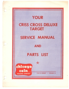 Criss Cross Deluxe Target Service Manual (42 Pages)