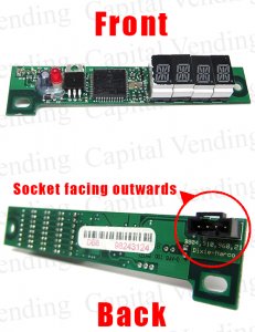 S2D & S3D Display Board - 14 Segments - Rear Socket