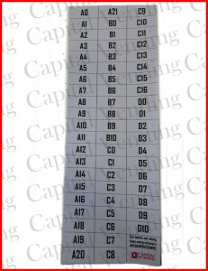 Decal Sheet for Combo Machines - Fits Models GO-380, Purco Office Deli, FEH-B12, 1-800 Vending, RC800 and RS850