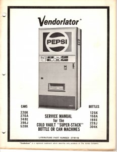 Vendorlator manual for Cold Vault Super-Stack (39 pages)
