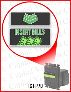 Set of "Insert Bills" Split Two Piece Decals for ICT P70, ICT Bl700, Mars VFM, JCM DBV30