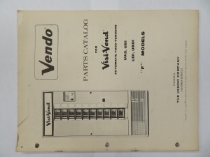 Vendo Parts Manual - Visi-Vend - UA3, UB1, UD1, UBD1 "F"  Models (39 Pages)