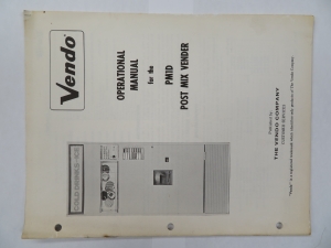 Vendo Operation Manual - PM1D Post Mix Vender (28 Pages)