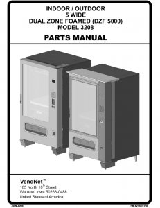 Indoor - Outdoor 5 Wide Dual Zone Foamed (DZF 5000) Parts Manual (46 Pages)