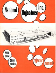 National Rejectors 5800 Series 5900 Series Rejector Manual (11 Pages)