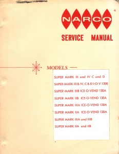 Dixie Narco Service Manual Super Mark Model (156 pages)