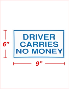 Driver Carries No Cash