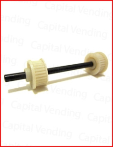 Rowe CBA2 Upper Shaft & Pully - White Plastic