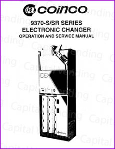 Coinco 9370-S, SR Series Electronic Changer Manual