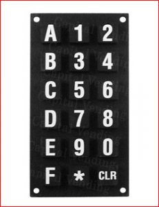 DN 2045 2145 5591 Rubber Keypad for Selections