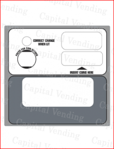 Dixie Narco S2D Coin Insert Panel Decal